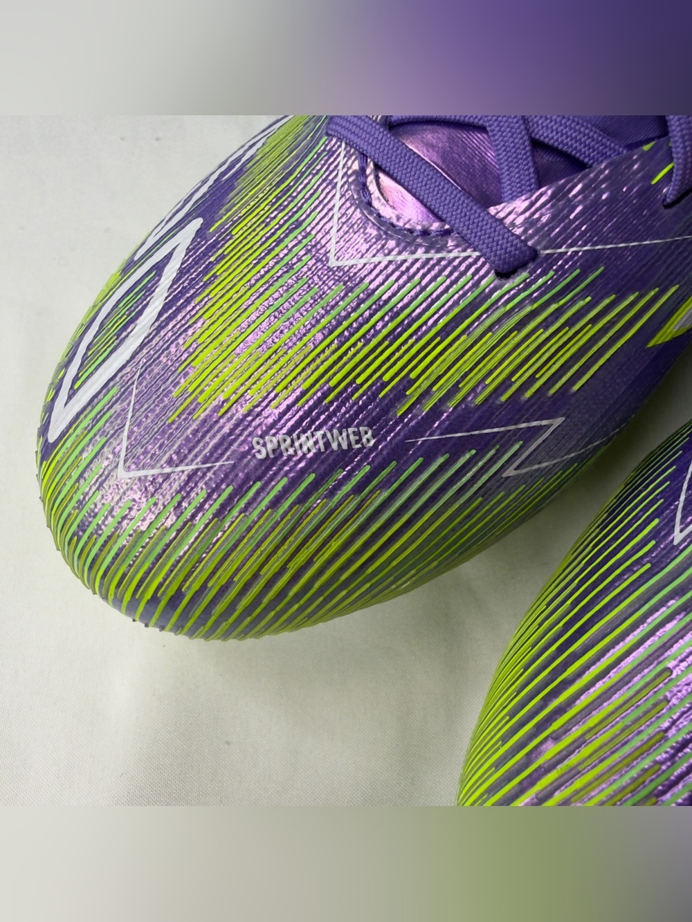 Adidas F50 Elite SG Soccer Cleats Purple Rush & Lucid Lemon Sz 6 JH7633 NWT - Picture 14 of 16